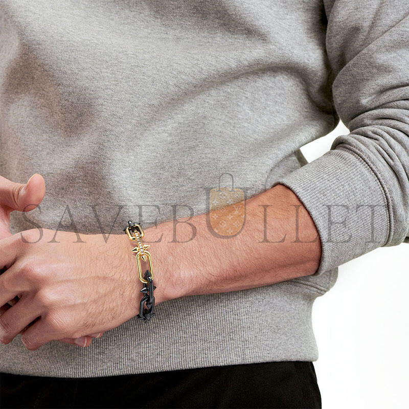 TIFFANY TITAN BY PHARRELL WILLIAMSBRACELET IN TITANIUM, GOLD AND DIAMONDS 73467632